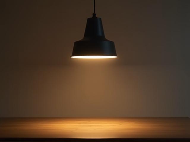 Moderne pendellampe tent i et rom